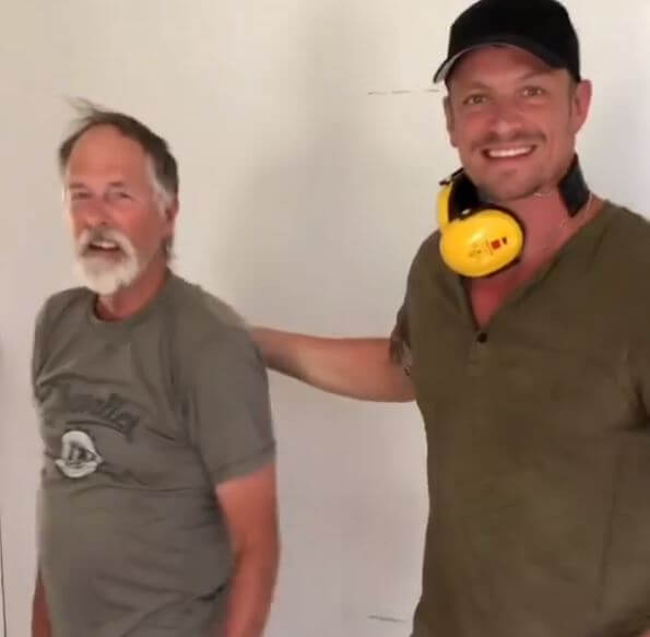 Steve Kinnaman with his son, Joel Kinnaman.